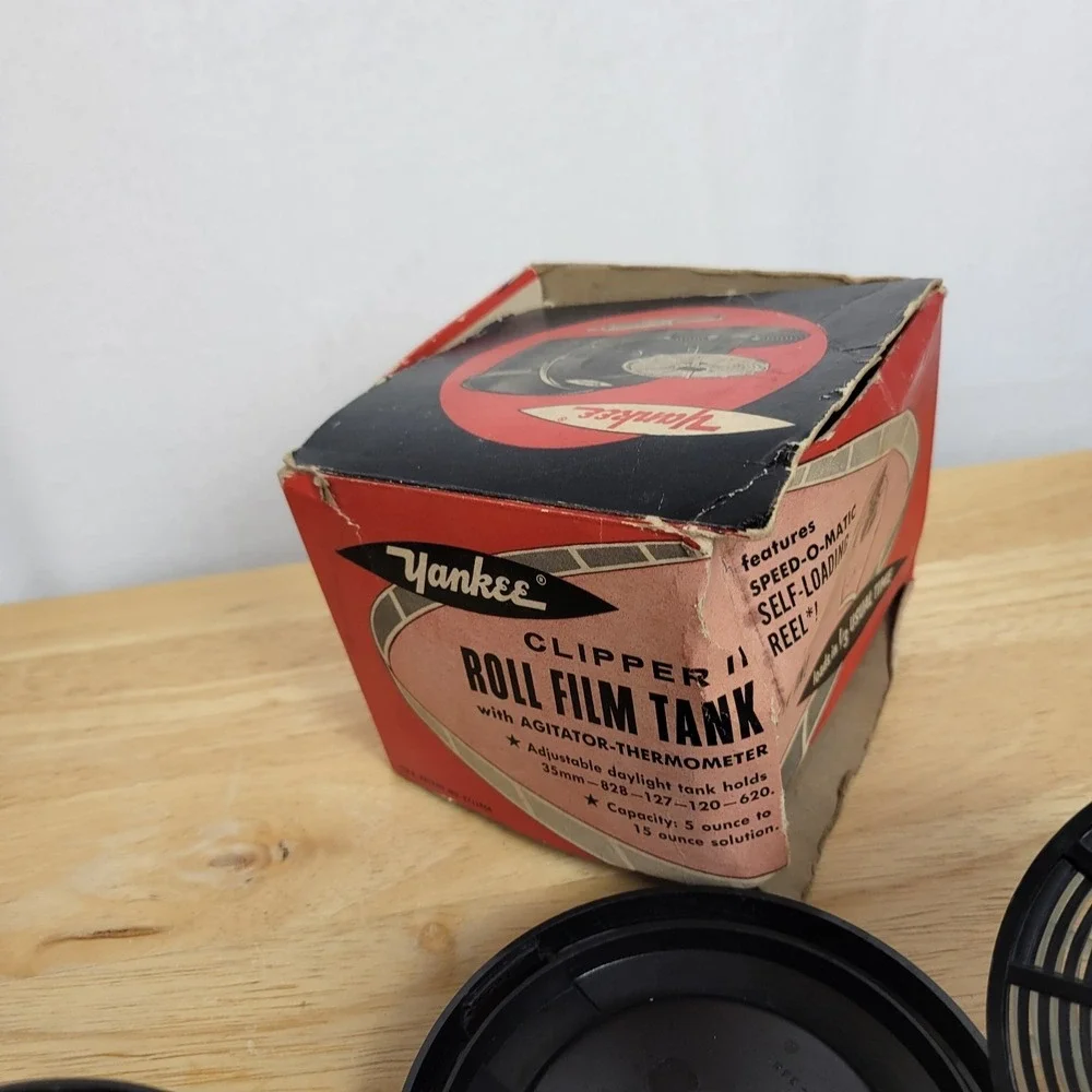 Yankee Clipper II Roll Film Tank 35mm 120 620 Darkroom Kit Vintage USA